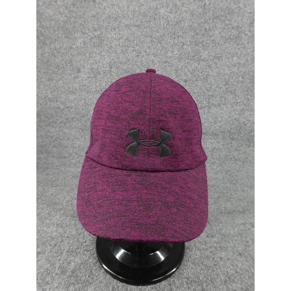 Under Armour Womens Purple Heathered Adjustable Strapback Baseball Hat OSFA